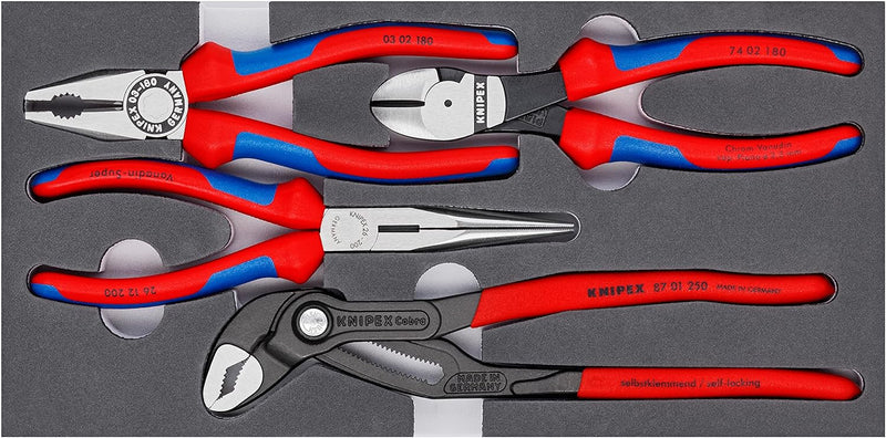 Knipex Zangen-Set in Schaumstoffeinlage 00 20 01 V15 Single, Single