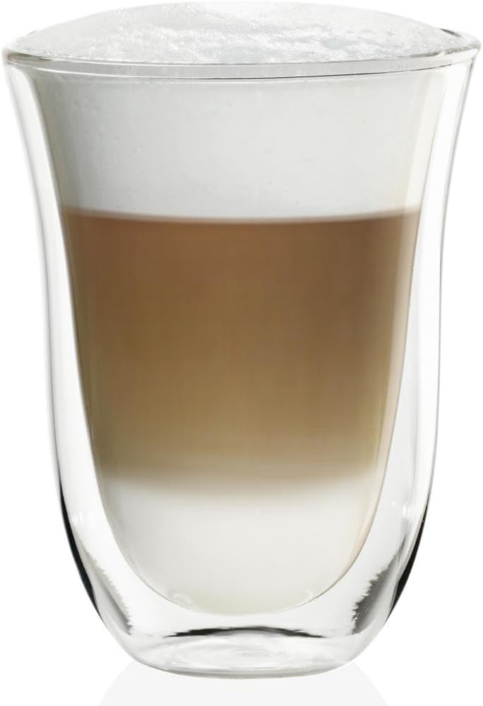 De'Longhi Gläser Set DLSC312, 2 doppelwandige Thermogläser mit Isolierfunktion für kalte und warme G