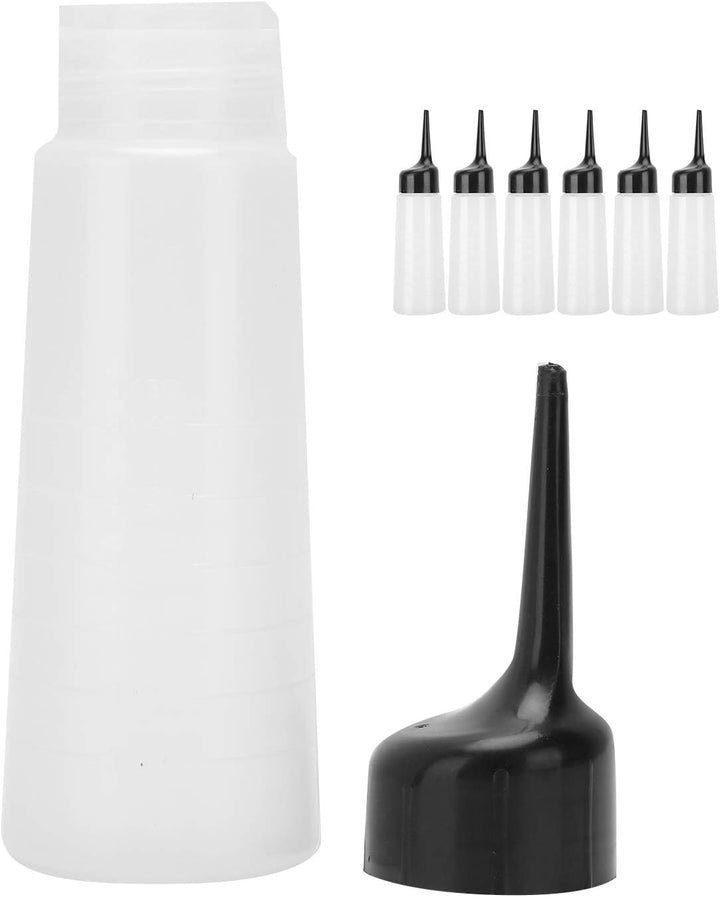 6Pcs Salon Färbung Shampooflasche, Shampooflasche, Friseursalon Shampoo Squeeze Nachfüllflasche, tra