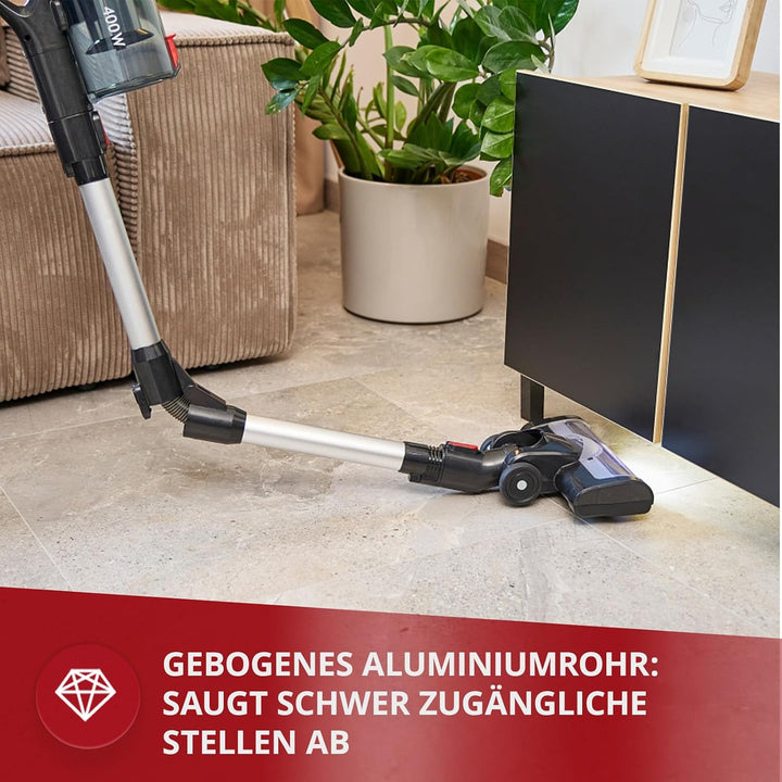 MPM MOD-71 Akku Staubsauger 2 in 1 mit 400 W, Knickrohr und HEPA-H12-Filter | Staubsauger kabellos,