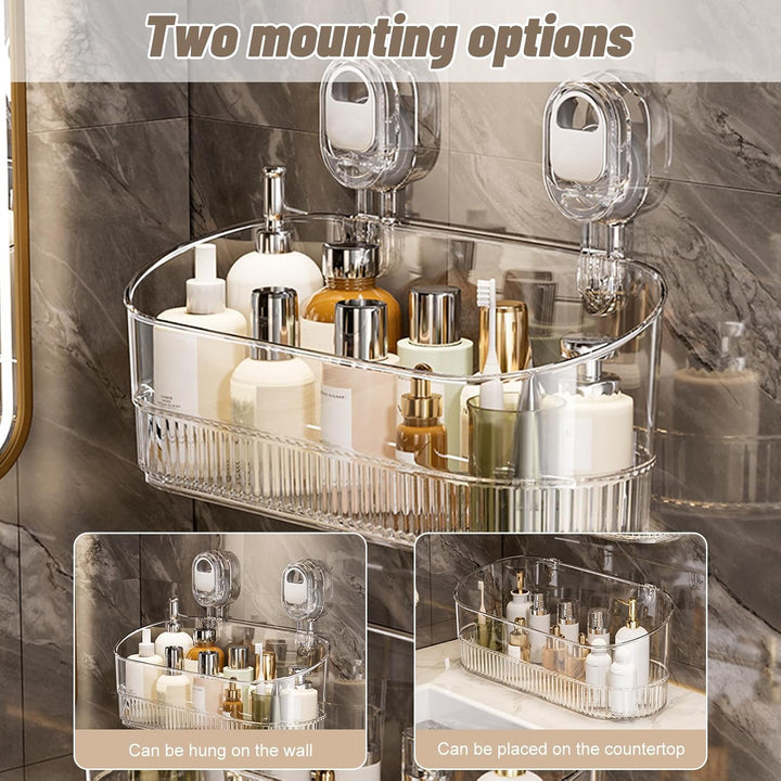 Duschablage Ohne Bohren, Bad Regal Hängend, Badezimmer Organizer, Wandregal, Aufbewahrungsregal, Dus