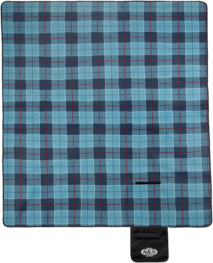 NILS CAMP Picknickdecke Outdoor - Camping Decke mit Tragegriff - Faltbar Picknickmatte - Praktisch S