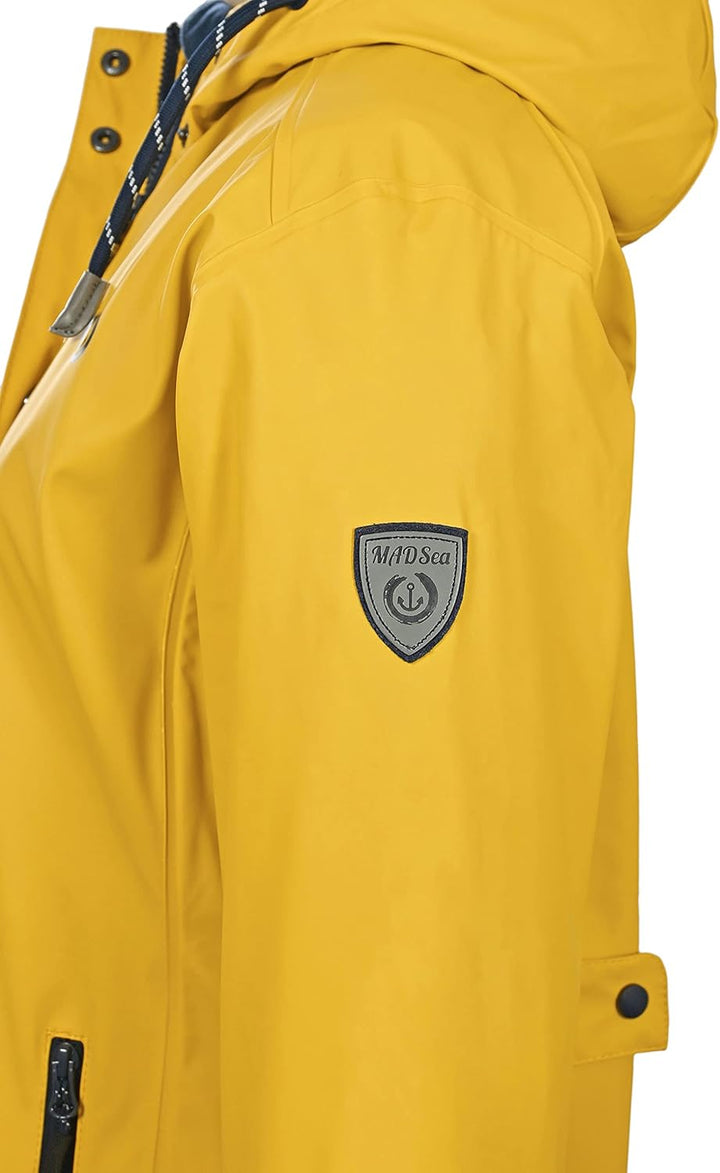 Damen Regenmantel Friesennerz 620 | halblanger wasserdichter Regenparka | winddicht mit maritimen, w
