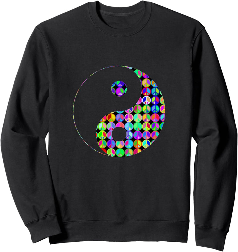 Peace-Zeichen Yin Yang Sweatshirt