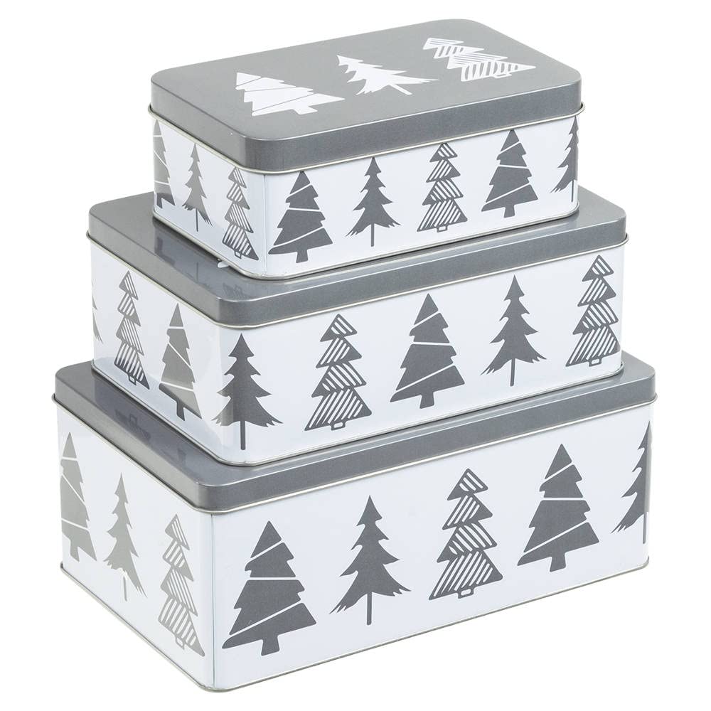 Keksdosen Set 3-Tlg. - Weihnachten - Plätzchendose (Weihnachtsbaum)