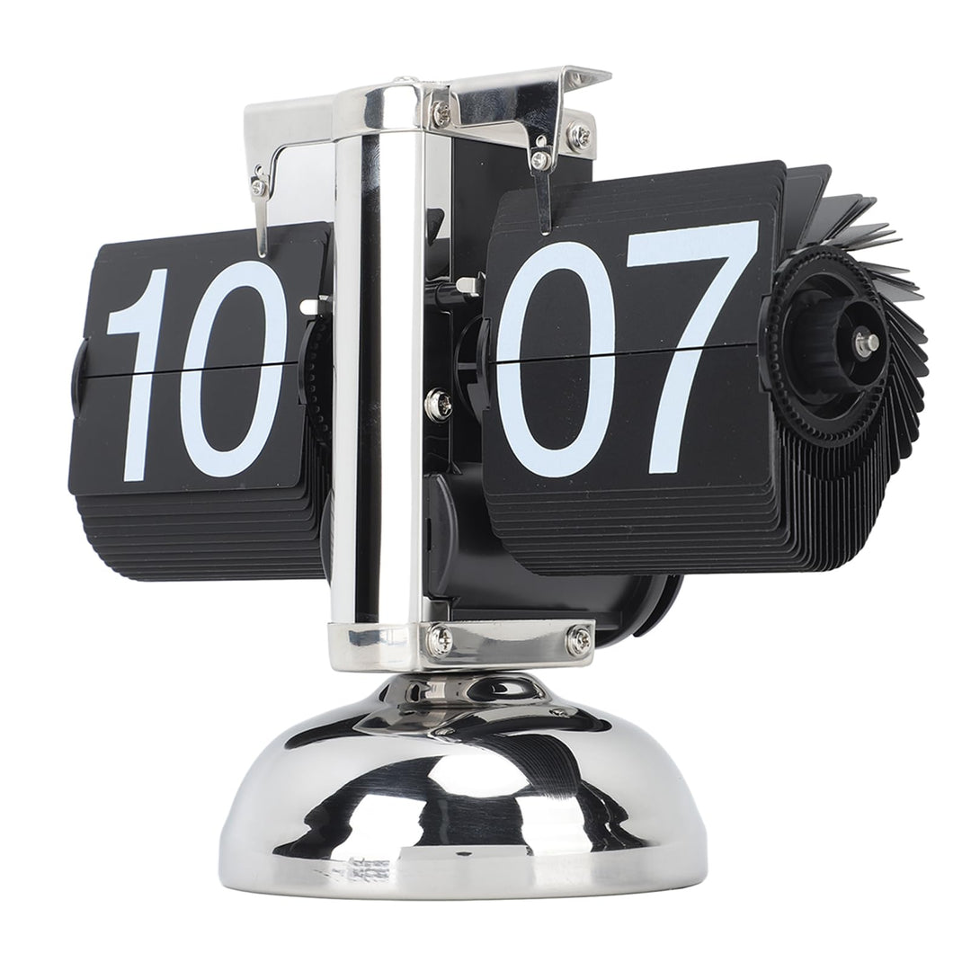 Ejoyous Digitale Flip-Down-Uhr, Retro-Mechanischer Klappuhr mit internem Getriebe, Grosse Zifferanze