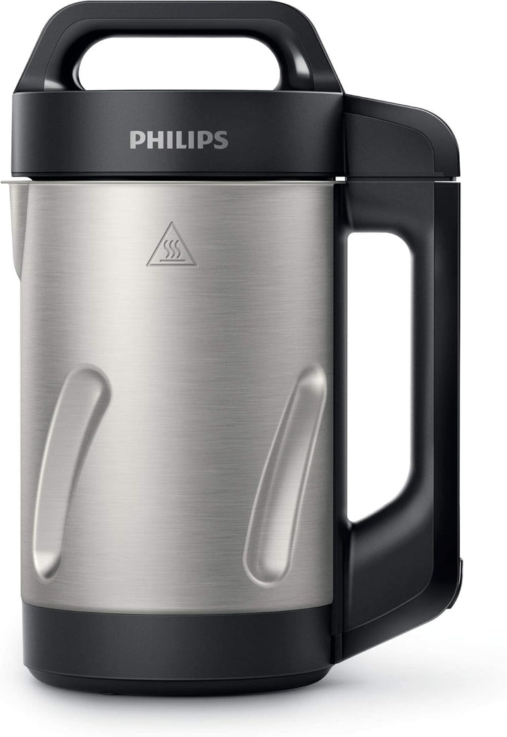 Philips HR2203/80 Standmixer mit Heizfunktion, schwarz 1,2 l, 1000 W