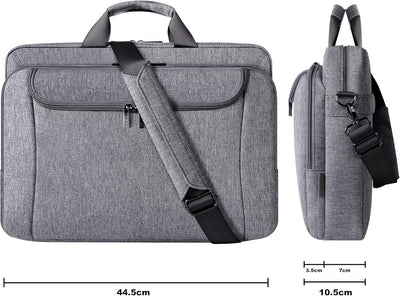 DOMISO 17 Zoll Wasserdicht Business Laptop Aktentasche mit grosser Kapazität, Laptop Tasche Tragetas