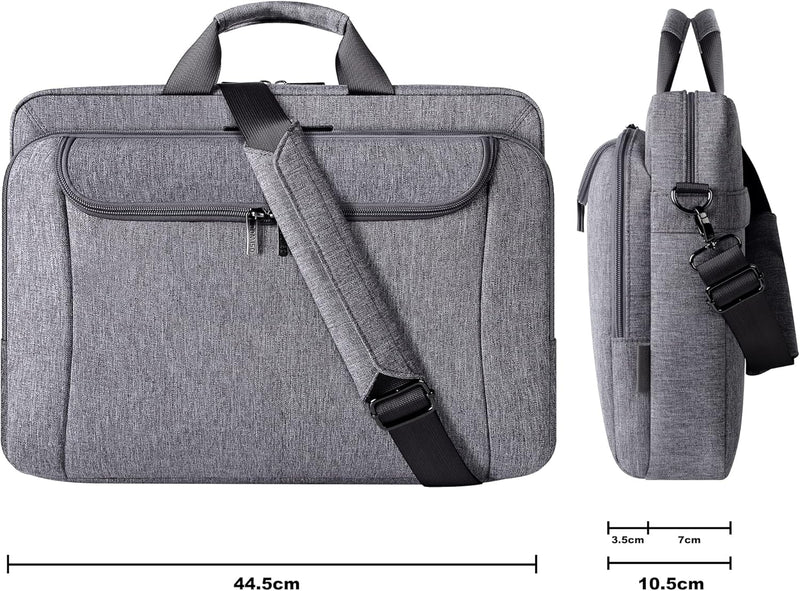 DOMISO 17 Zoll Wasserdicht Business Laptop Aktentasche mit grosser Kapazität, Laptop Tasche Tragetas