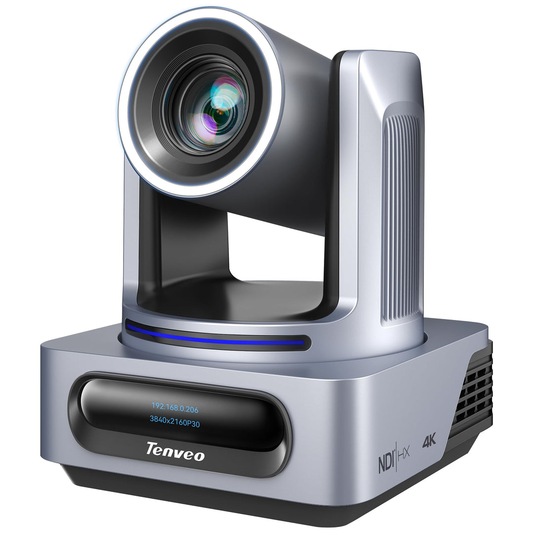 Tenveo PTZ-Kamera mit NDI, AI-Auto-Tracking, 30-Fach optischem Zoom, 3G-SDI, USB 3.0, HDMI, LAN, PoE