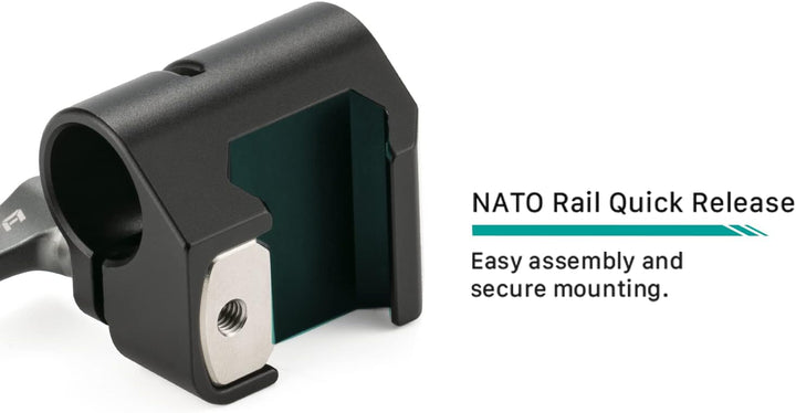 TILTA 15mm Rod Holder to Adapter 15mm Rutenhalter auf NATO-Adapter, 15mm Rutenhalter auf NATO-Adapte