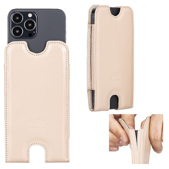 Solo Pelle Lederhülle für das iPhone 12/12 Pro / 13/13 Pro bis 6.1 Zoll Stanford Case Leder Hülle Le