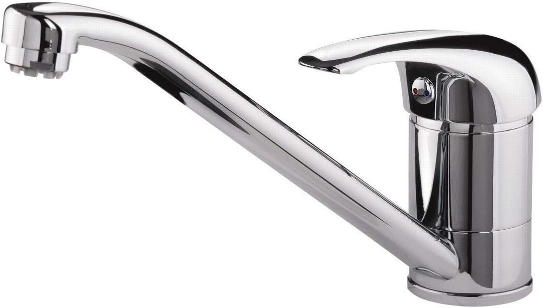 aquaSu® 77120 7 Einhandmischer Soul für Spüle Niederdruck, Küchenspüle Chrom, Soul