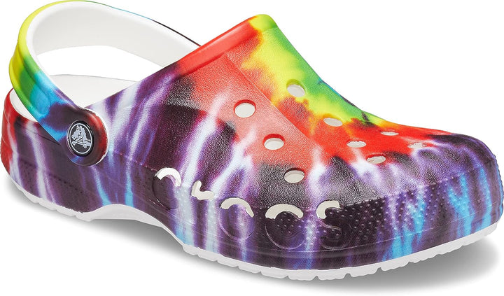 Crocs Unisex Baya Graphic Clog 39/40 EU Multi Tie Dye, 39/40 EU Multi Tie Dye