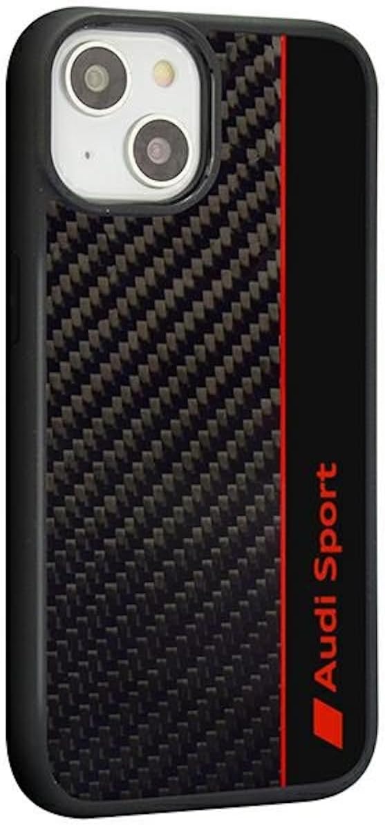 Audi Sport Handyhülle - Kompatibel mit iPhone 14 - Stossabsorbierende Hülle mit Carbon - mit präzise