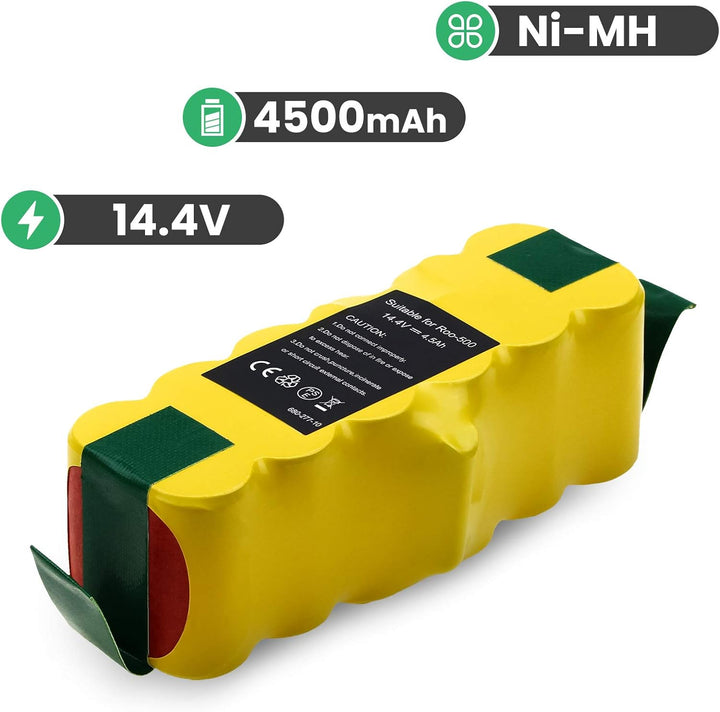 14.4V 4.5Ah Ersatzakku für irobot roomba Akku 4500mAh NI-MH R3 500 600 700 800 Serie Staubsaugerbatt