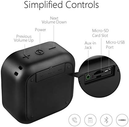 MIFA A1 Mini Lautsprecher Bluetooth, Technologie True Wireless Stereo, 15 Stunden Spielzeit, IP56 Wa