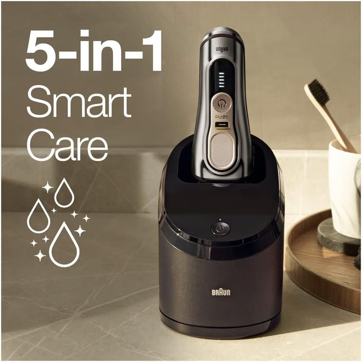Braun Series 9 Pro Premium Elektrorasierer mit 4+1 Scherkopf, Rasierer Herren Elektrisch, ProLift Tr