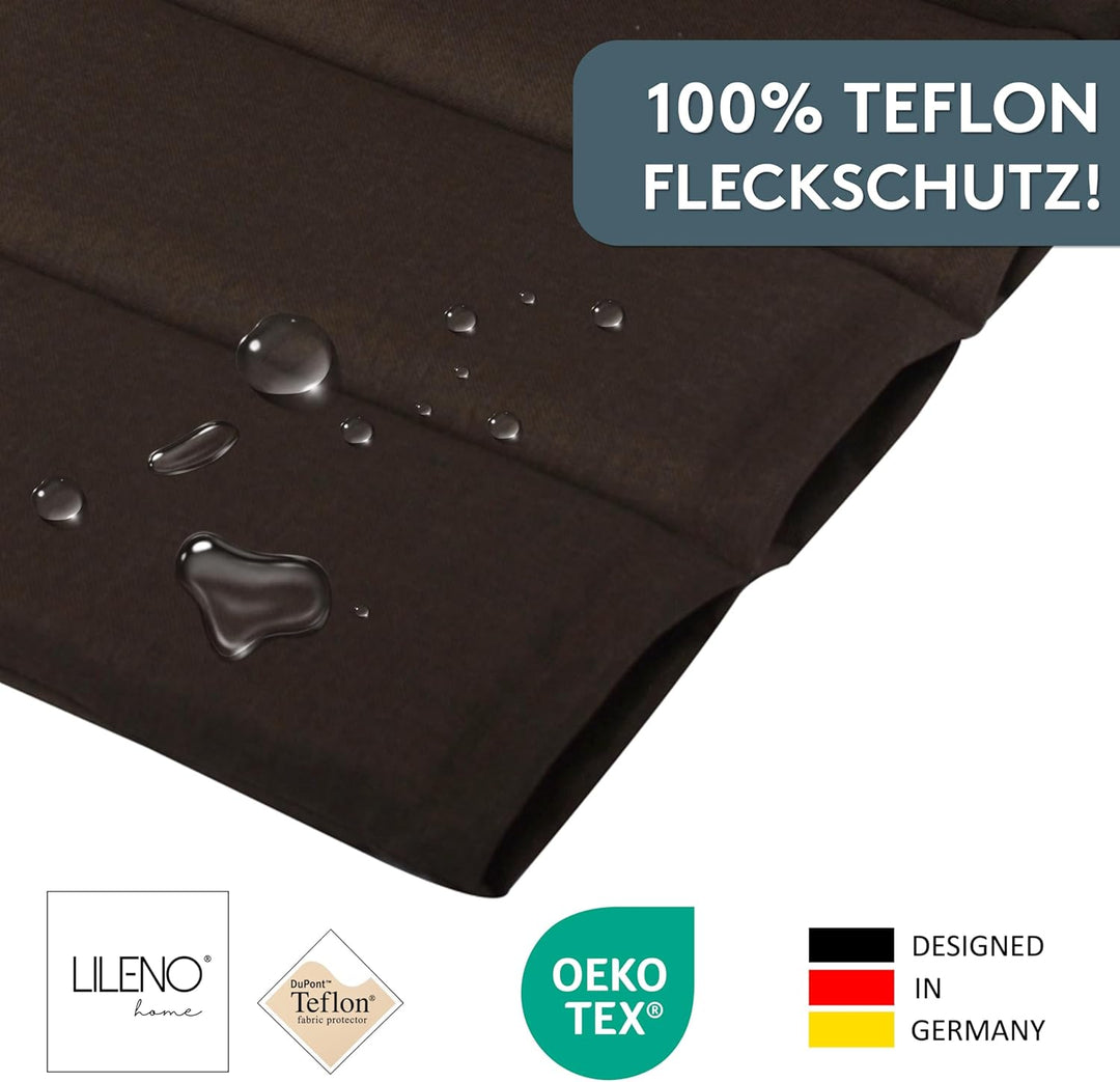 LILENO HOME Sonnenliege Auflage als [1er Set - Rollliege] in Braun - Gartenliegen Auflage perfekt fü