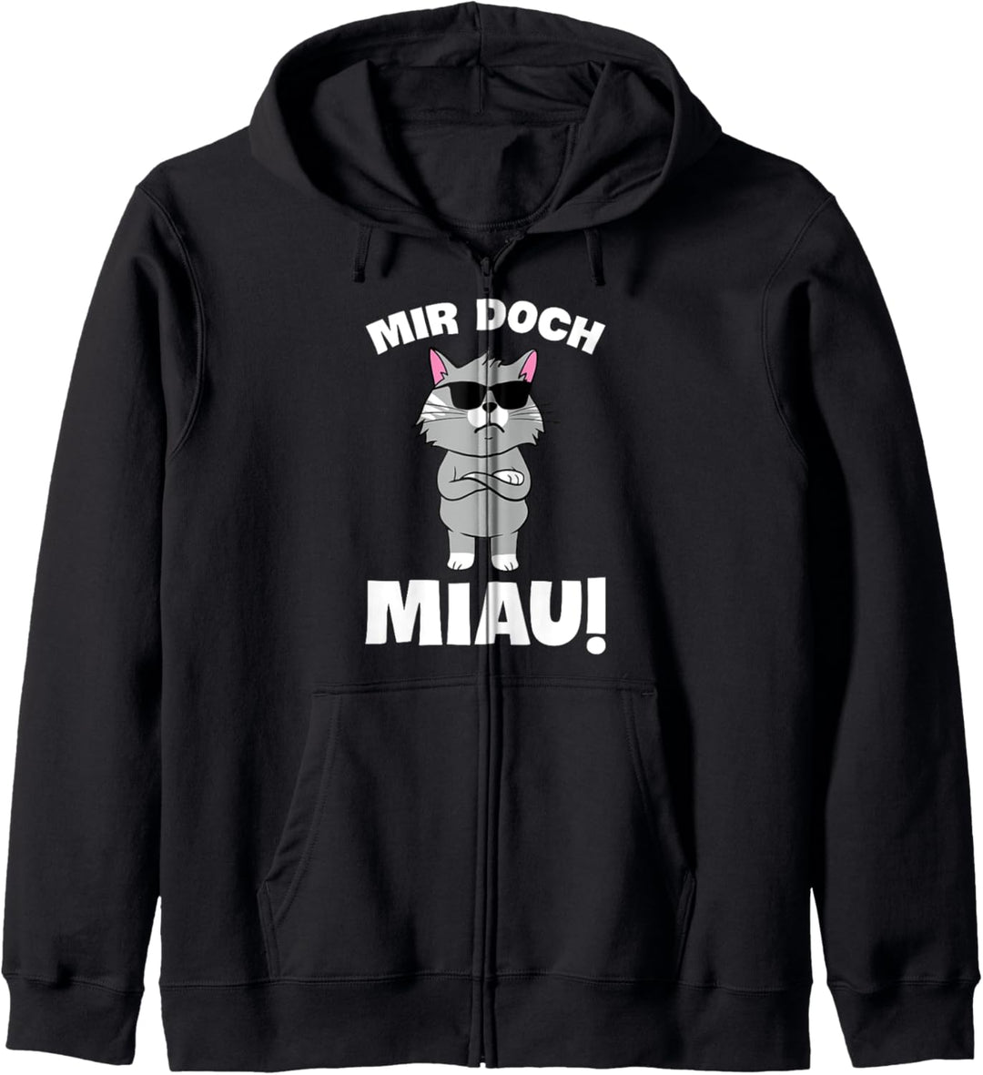 Mir Doch Miau Katze Lustiges Spruch Statement Katzenbesitzer Kapuzenjacke