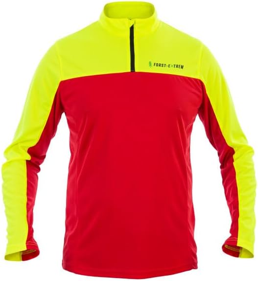 Beginner 2.0 Funktionsshirt Shirt für die Forstarbeit Langarm Rot-gelb XXL, Langarm Rot-gelb XXL