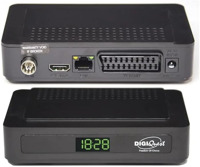 Digiquest G23 HEVC H.265 10bit Full HD FTA Receiver DVB-T2 DVB-T2 USB HDMI SCART Ethernet LAN RJ-45
