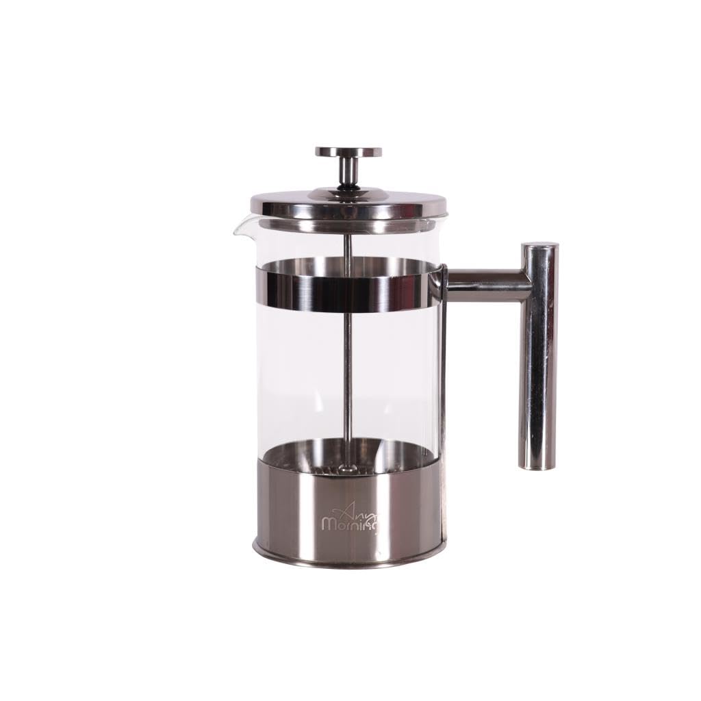 Any Morning French Press Kaffeebereiter | Kaffeekanne aus Edelstahl | Pressstempelkanne für frischen