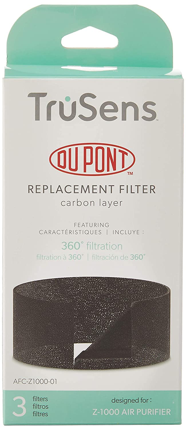 Leitz Ersatz-Aktivkohlefilter für Leitz TruSens Z-1000 Luftreiniger, 3er Pack, 2415103 Z-1000 bis 23