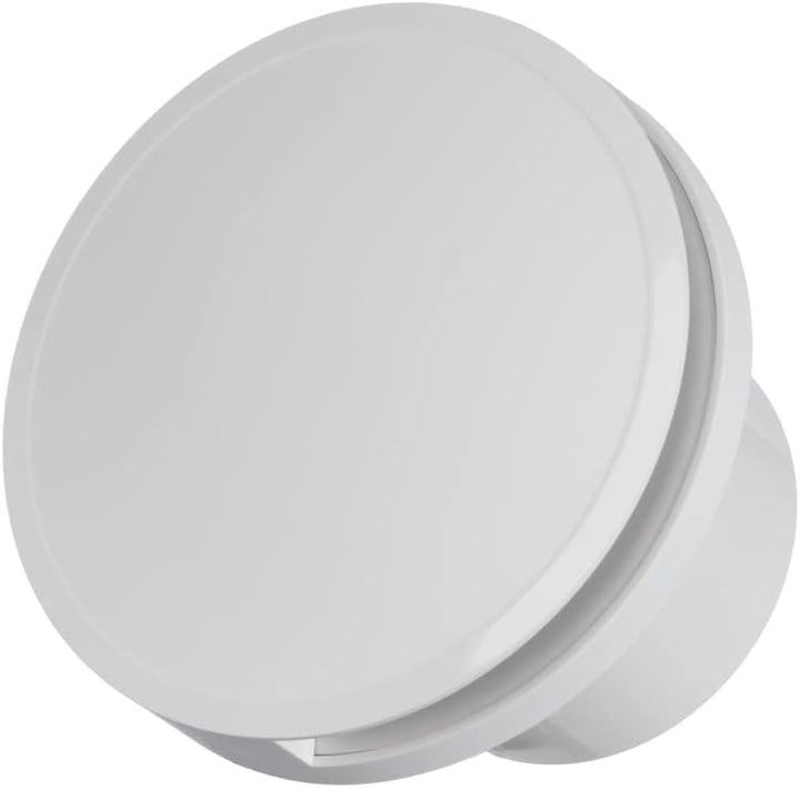 EUROPLAST Ø 100mm Badlüfter Timer/Nachlauf, Wandlüfter Rund Front - Ventilator Wandventilator Abluft
