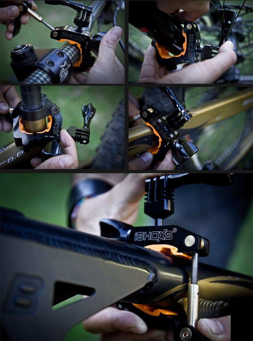 iSHOXS ProMount | Action Cam Fahrrad-Lenkerhalterung | Professioneler Aluminium Halter passend für G