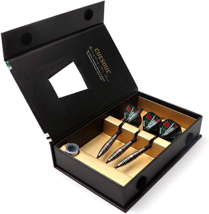 CUESOUL Jazz-Metal 21/23 / 25g Stahlspitze 90% Wolfram Dart Set mit integrierten ROST Flights CSJM-J