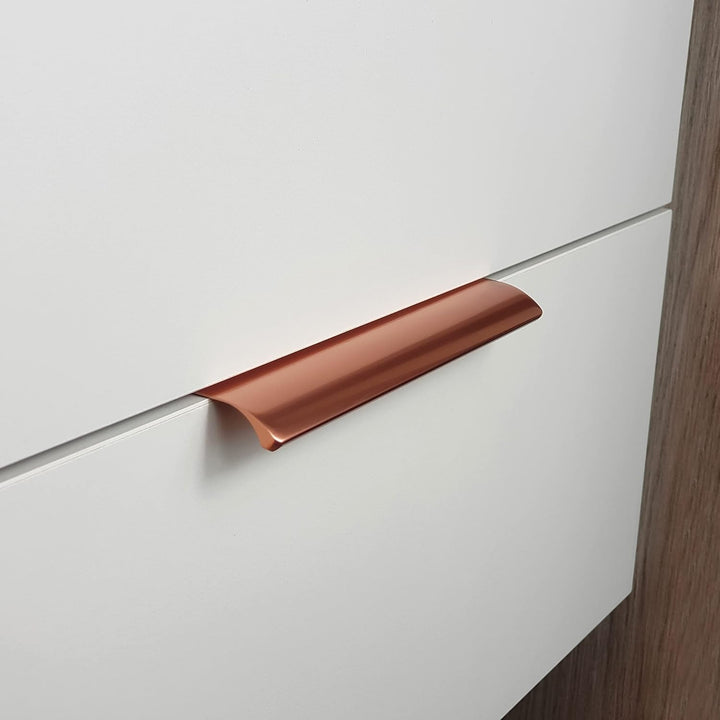 M4TEC Verdeckte Fingerzug-Griffe aus Metall Kantendesign Moderne Küchentürgriffe Schrankzuggriffe Sc