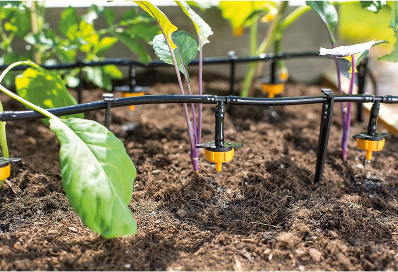 Solar Bewässerungssystem Waterdrops Komplettset Pflanzenbewässerung mit 15 Sprinklern Esotec 101100