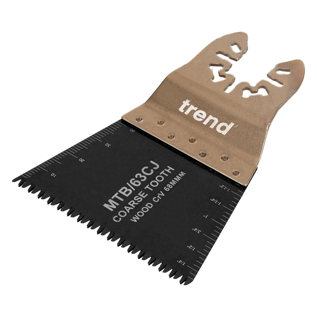 Trend Multi-Tool Sägeblätter, 5er-Pack, 68 mm Grobzahn CrV im japanischen Stil für Holz & Gipskarton