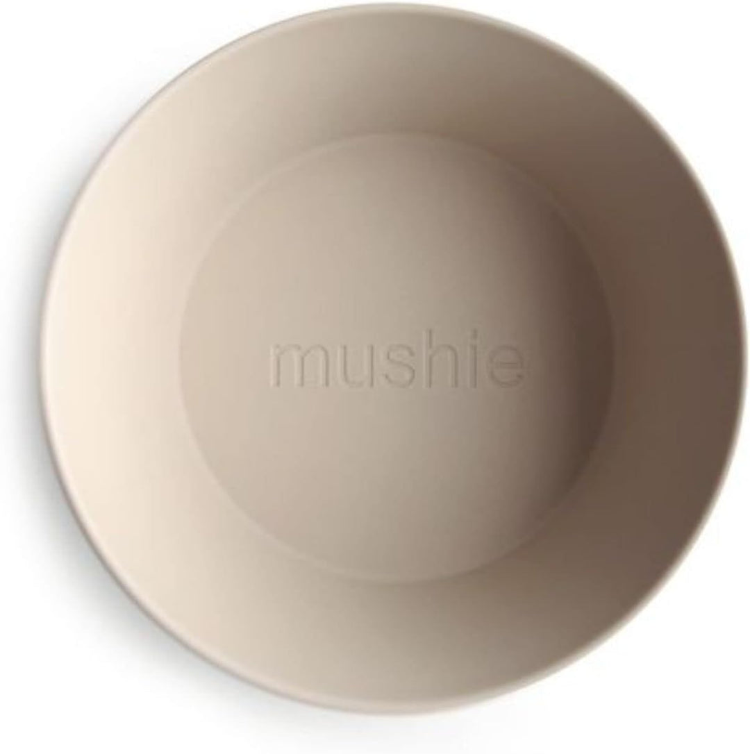 mushie Runde Essgeschirr-Schalen für Kinder | 2er-Set | Hergestellt in Dänemark | BPA-frei | Spülmas