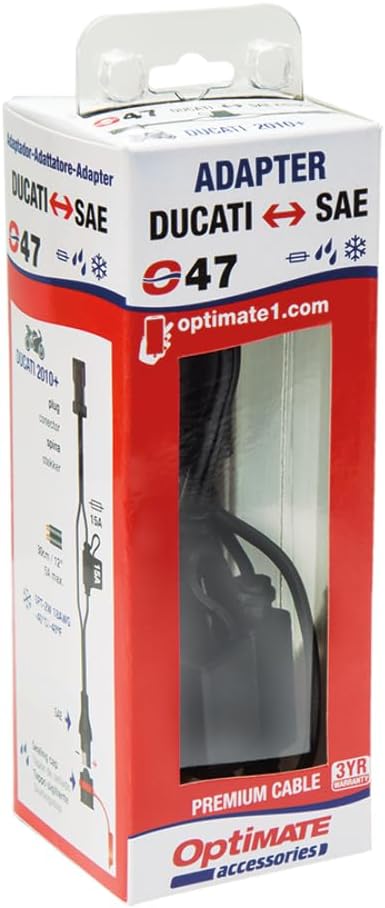 OptiMATE TecMate CABLE O-47, Adapter, DUCATI an SAE, Blue