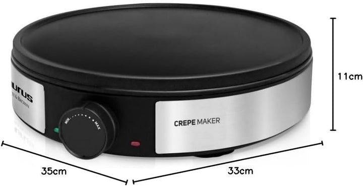 Taurus S164 Crepera, 1200 W, Aluminium, Schwarz