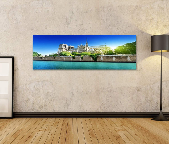islandburner Bild auf Leinwand Notre Dame Paris Frankreich 15A Bilder Wandbilder Poster Leinwand 120