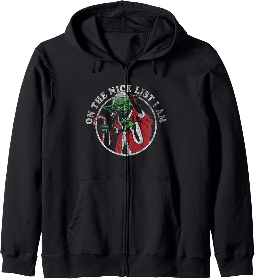 Star Wars Christmas Santa Yoda auf der Nice List Ich bin C2 Kapuzenjacke
