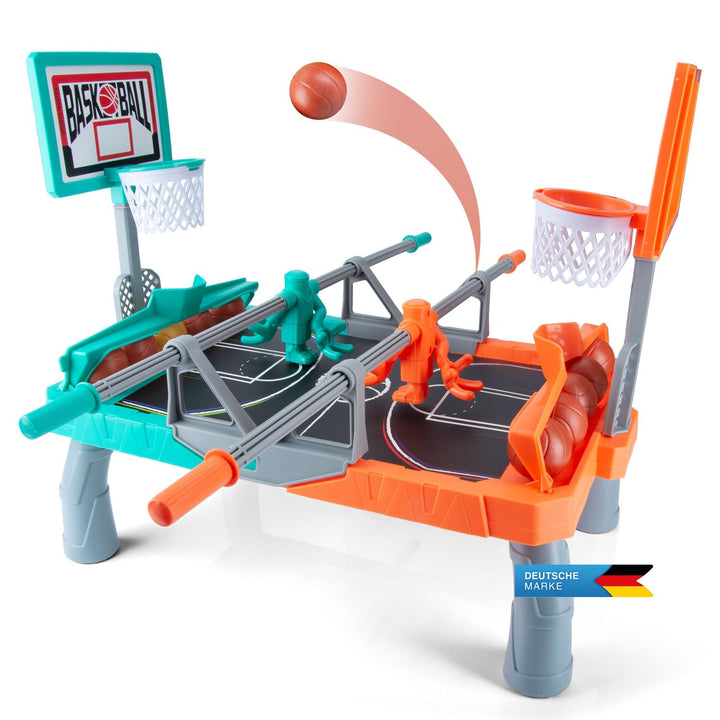 GOODS+GADGETS All Kids United® Shoot Basketball Tischspiel Kicker-Wurfspiel; Greifen & Körbe Werfen