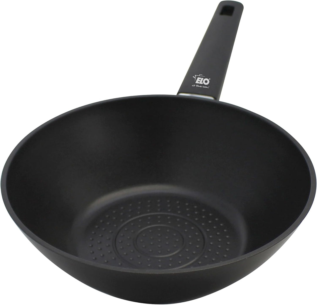 ELO Smart Wave Wokpfanne 24 cm, geschmiedetes Aluminium, hochwertige Antihaft Pfanne PFAS-frei mit E
