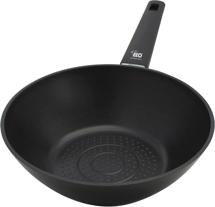 ELO Smart Wave Wokpfanne 24 cm, geschmiedetes Aluminium, hochwertige Antihaft Pfanne PFAS-frei mit E