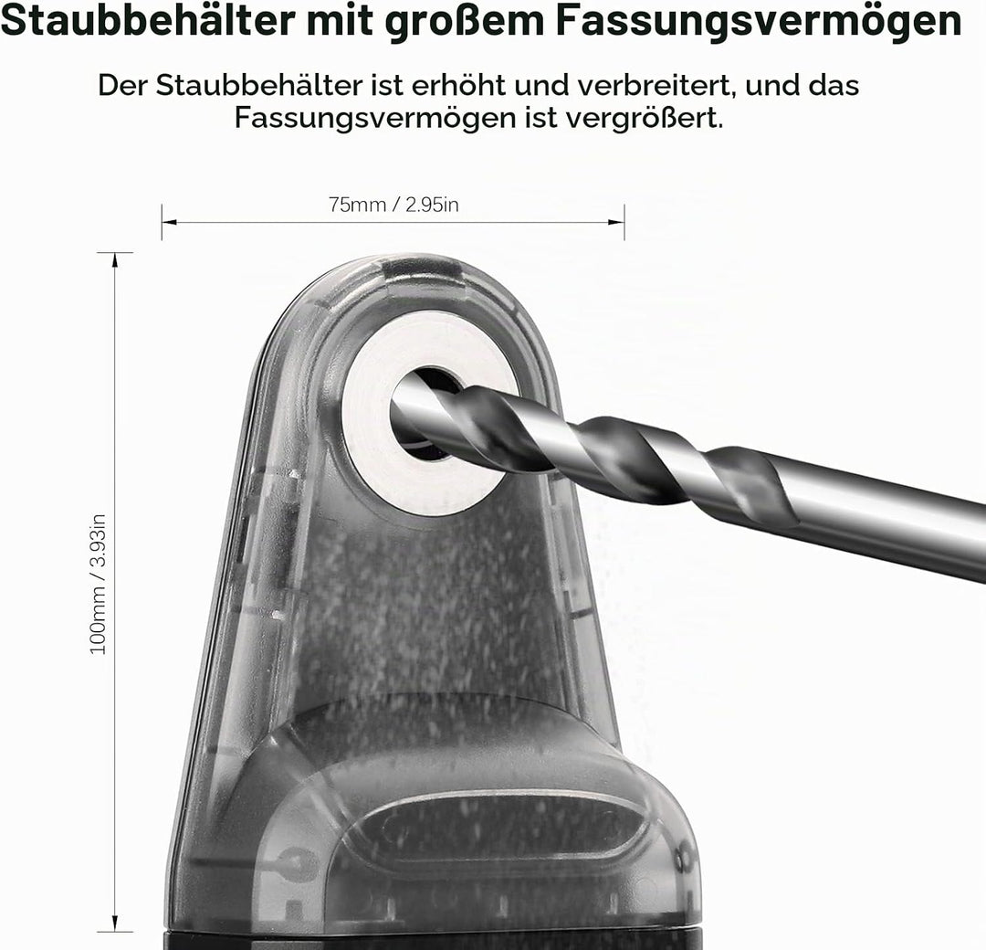 Elektrischer Bohrstaubsammler Laser Level 2 in 1 Funktionen Haushalt Wand Elektrosauger Vakuum Bohrs