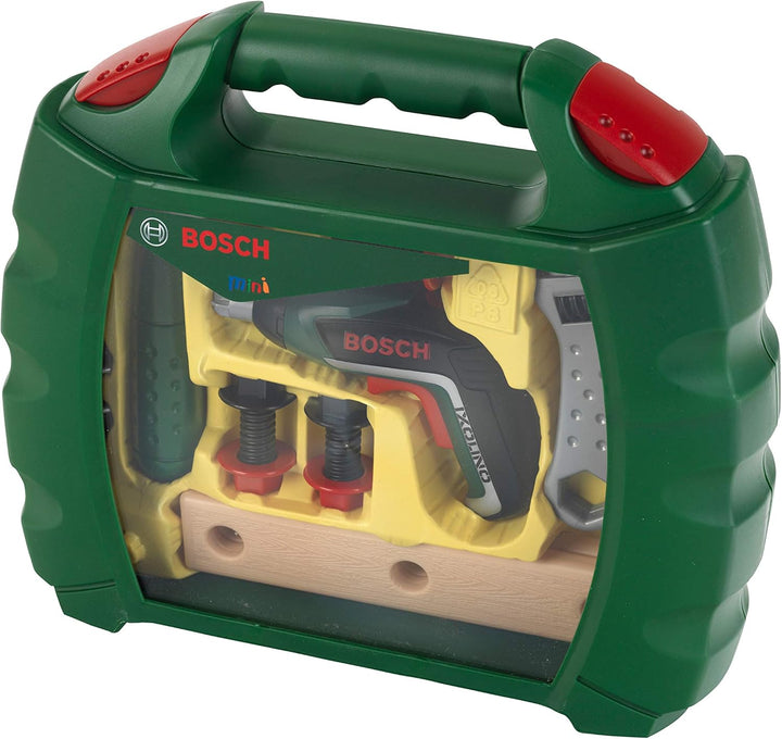 Theo Klein 8394 Bosch Ixolino Koffer | Mit Hammer, Schraubenschlüssel und vielem mehr | Batteriebetr