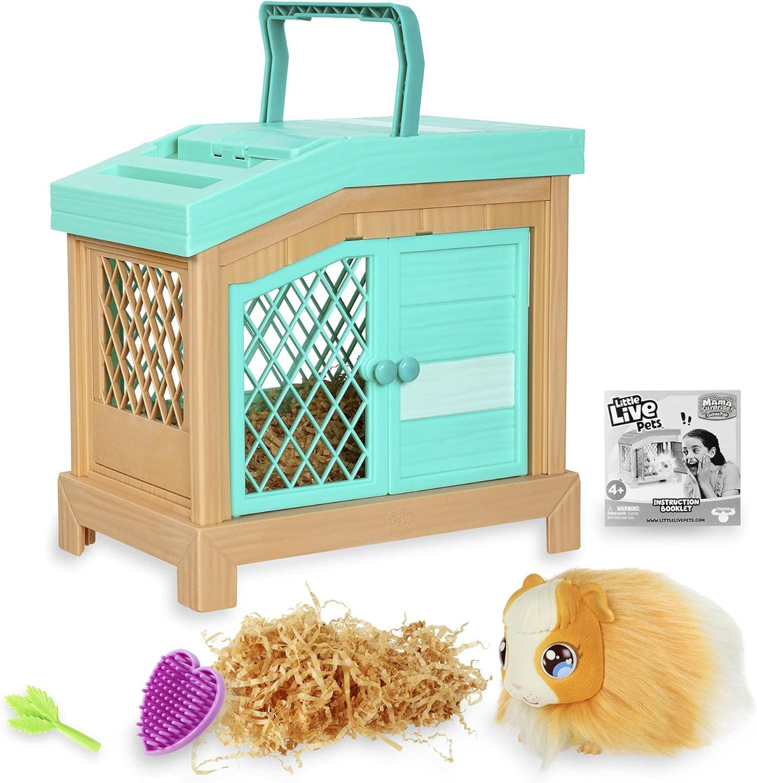 Little Live Pets - Mama Surprise, interaktives Plüsch-Meerschweinchen mit Geräuschen und Bewegungen,