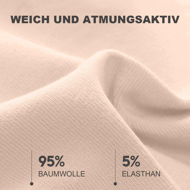 coskefy Unterhosen Damen Baumwolle Slips Unterwäsche Frauen Pantys 6er Pack | 100% Baumwoll Schritt,