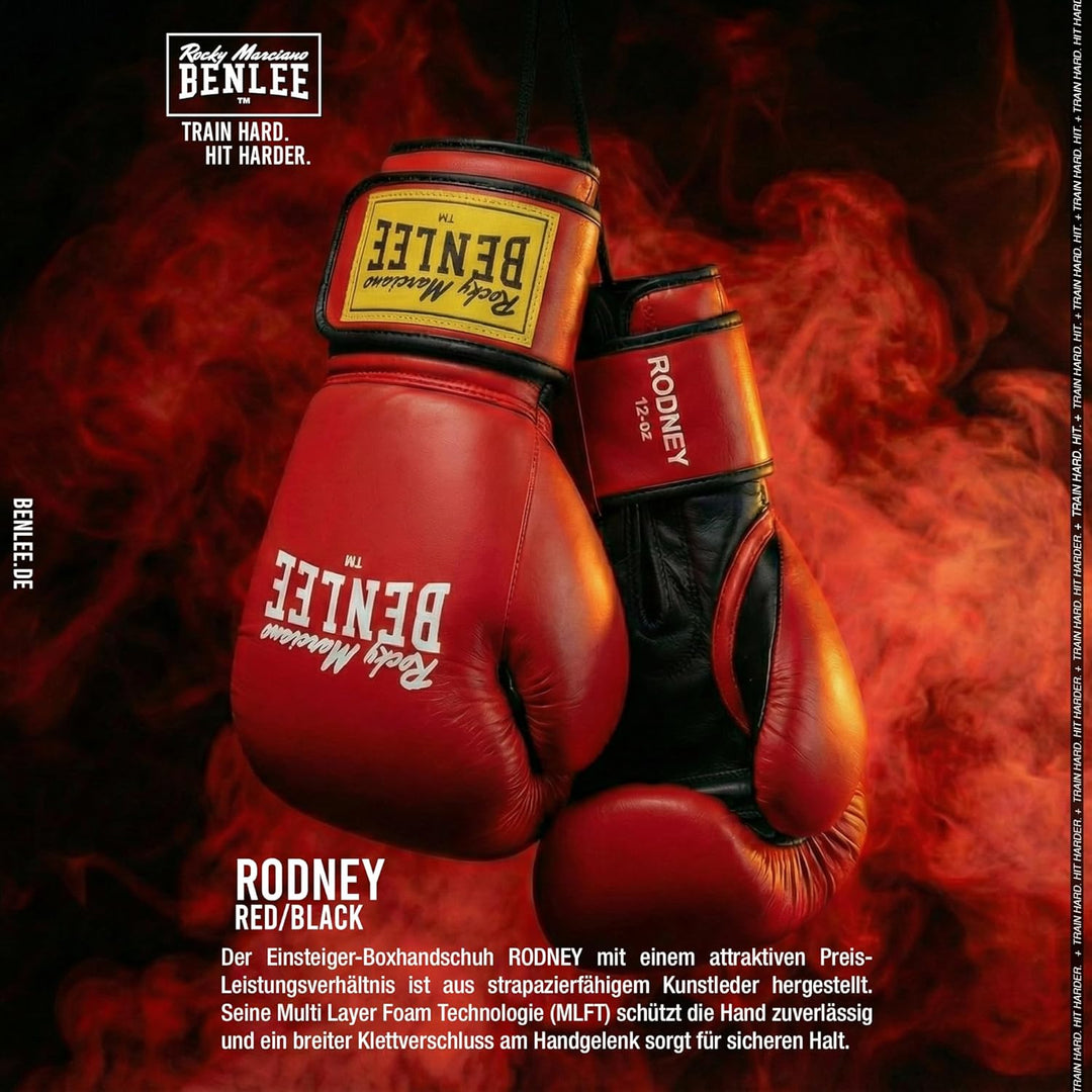 Benlee Rocky Marciano Rodney PVC Boxing Gloves 06 oz Red/Black, 06 oz Red/Black
