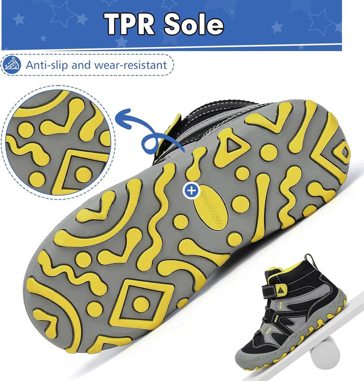 Mishansha Kinder Wanderschuhe rutschfest Trekkingschuhe Jungen Atmungsaktiv Outdoor Walkingschuhe Gr