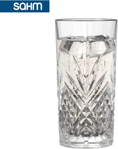 Sahm Gläser Set 6 teilig 365ml - Broadway Trinkgläser Set - Wassergläser Set - Tolle Longdrink Gläse