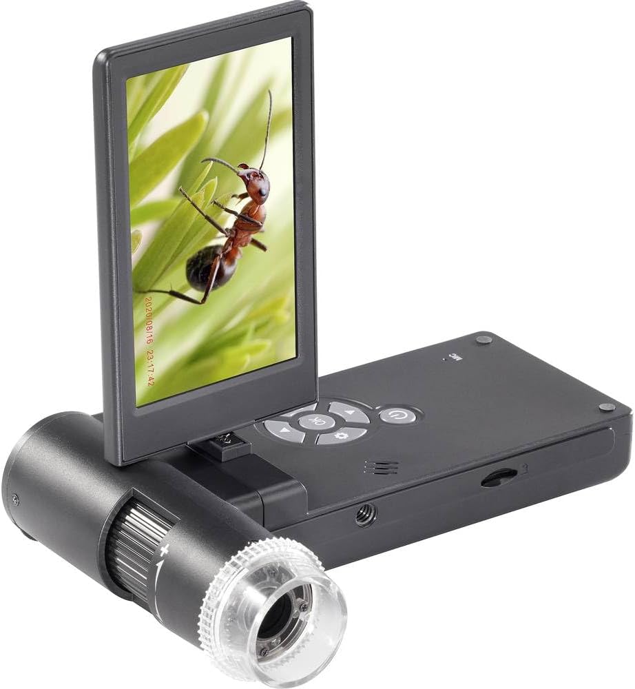 TOOLCRAFT Mikroskop-Kamera mit Monitor 12 Megapixel 300 x Digitale Vergrösserung (max.): 4 x